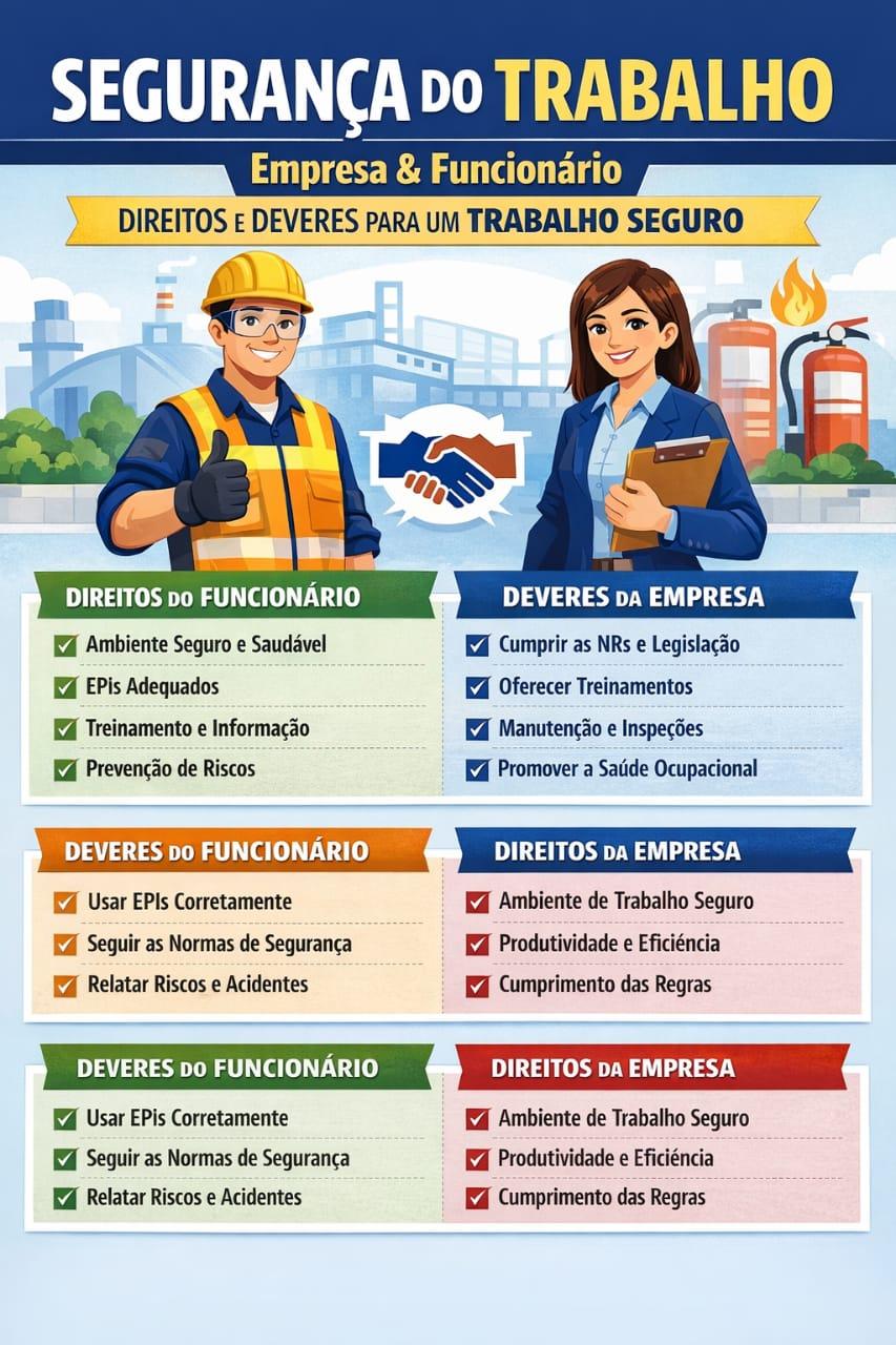 Segurança do Trabalho reforça parceria entre empresa e funcionário