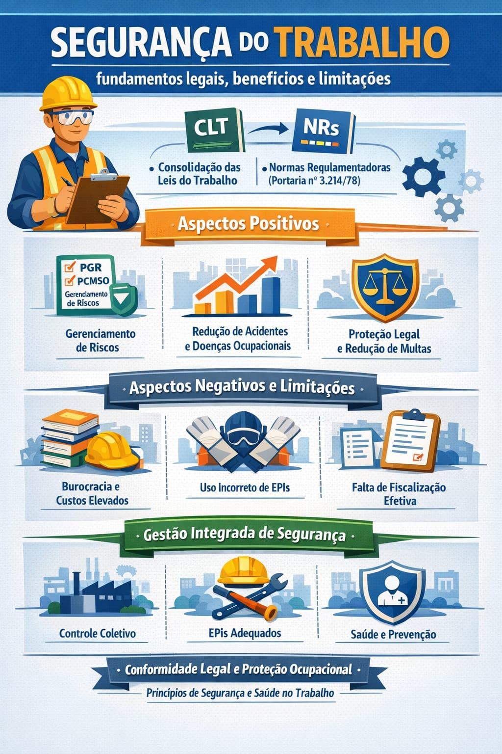 Segurança do Trabalho: fundamentos legais, benefícios e limitações na aplicação das normas