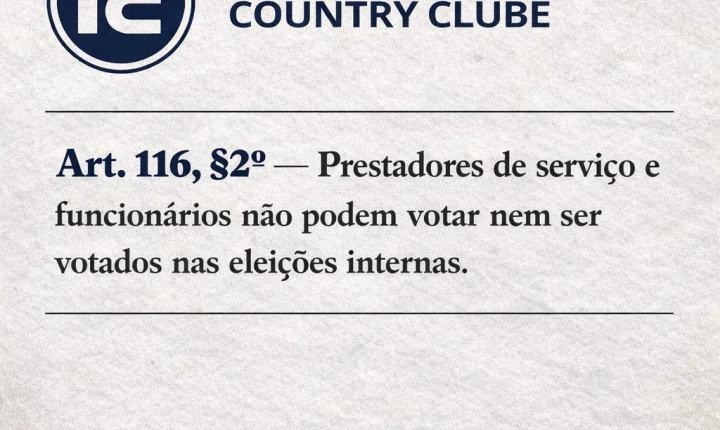 ELEIÇÃO SOB SUSPEITA NO ITAGUARÁ COUNTRY CLUB PODE PARAR NA JUSTIÇA E ACABAR ANULADA